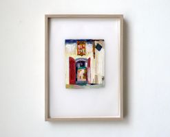 Michael Toenges, oilscetches after Dutch painter Saenredam, 2011, A4,

framed in red elder, ahorn, oak
PHŒBUS•Rotterdam