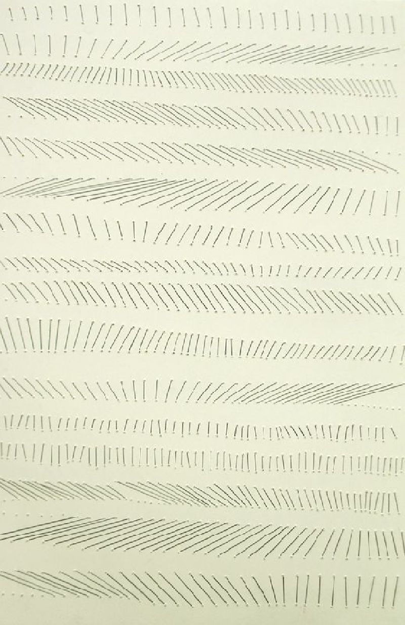 Kostana Banovic, z.t. 2005, geperforeerd en betekend papier, 48 x 32 cm
PHŒBUS•Rotterdam