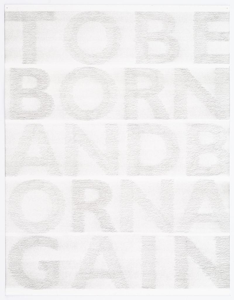 Simon Benson, tekening 2005 [To Be Born And Born Again], potlood op papier,

0.45 x 0.35 m.
PHŒBUS•Rotterdam