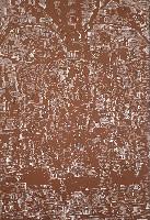Simon Benson, 'On Reflection: The Painting _ Judgement', 2021 2022, 1.45 x 1 m.,

in witte krijt op roodbruine verf op hout
PHŒBUS•Rotterdam