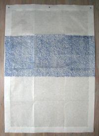 Toon Van Borm, carbontekeningen 'Little Flag', japans papier, de randen omvouwen en met rijstzetmeel verlijmd, daarin roestvrijstalen ogen.
PHŒBUS•Rotterdam