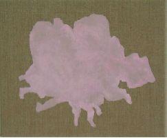TINEKE BOUMA, ''Verontrustend roze'', 2003, no. 4 uit de reeks roze vormen op ongeprepareerd linnen; elk  0.30 x 0.25 m., grafiet, latex en acryl op ongeprepareerd linnen.
PHŒBUS•Rotterdam