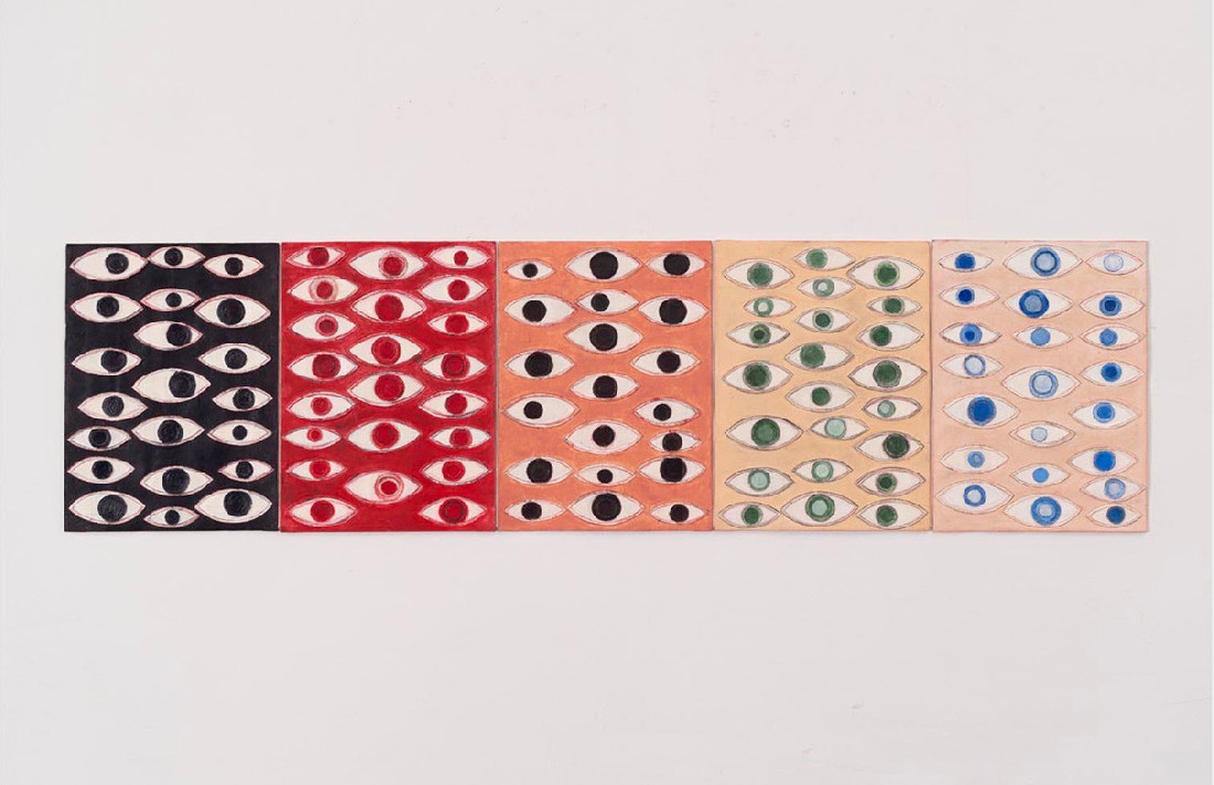 Célio Braga, Eyes-Black-Red-Brown-Green-Blue, 2020, color pencil, oil and wax on paper and canvas. 0.30 x 1.05 m. detail
PHŒBUS•Rotterdam Célio Braga, Eyes-Black-Red-Brown-Green-Blue, 2020, color pencil, oil and wax on paper and canvas. 0.30 x 1.05 m. detail
PHŒBUS•Rotterdam