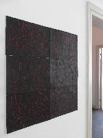 Célio Braga, 'Urucum & Jenipapo', 2020, oil and wax on cloth and canvas, 92 x 82 cm, detail
PHŒBUS•Rotterdam