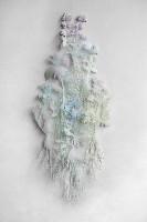 Esther Bruggink, 'Millefleurs' 2022, kleurpotlood en wit potlood op polyesterfilm,

uitgeknipt en in lagen vastgezet met steekjes borduurzijde en transparante kralen,

165 x 72 x 9 cm.
PHŒBUS•Rotterdam