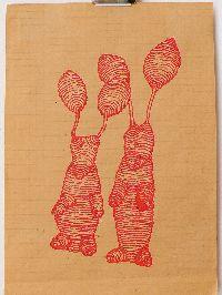 Bea Emsbach, tekeningen van haar afstudeerproject 1994, rode inkt / A5 papier.

(2knn) UNICUM
PHŒBUS•Rotterdam
