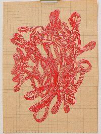Bea Emsbach, tekeningen van haar afstudeerproject 1994, rode inkt / A5 papier.

(Drrkrl) UNICUM
PHŒBUS•Rotterdam