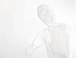 Amparo Sard, 2003, 'El Hombre Invisibile', perforaties in papier, 23 x 32 cm.
PHŒBUS•Rotterdam