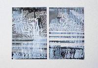 Eva-Maria Schön, 'Zwei und Dazwischen', foto's 'De Rotterdam' van Koolhaas plus omgeving, bewerkt met één penseelstreek met waterverf
PHŒBUS•Rotterdam